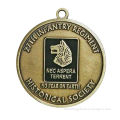 1.75" Antique Gold Medals with Soft Enamel, Ribbon also Available